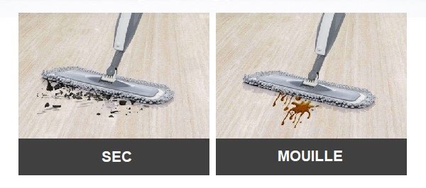 Balai serpillère à spray magique avec tampons en micro fibre réutilisables, manche résistant à 360, outils de nettoyage pour la maison: les fenêtres, la cuisine, les sols en carrelage, en céramique ou en bois. - House Tools Store