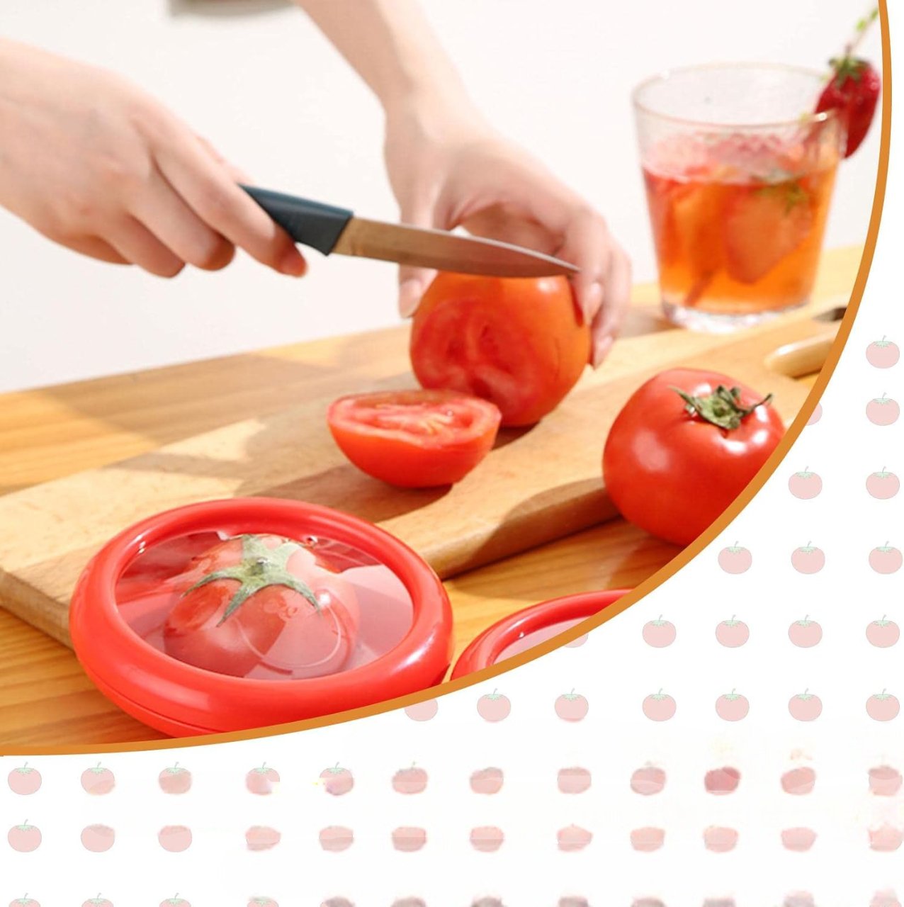 La Boîte de Conservation Alimentaire - SnapWrap™ - Tomate - House Tools Store