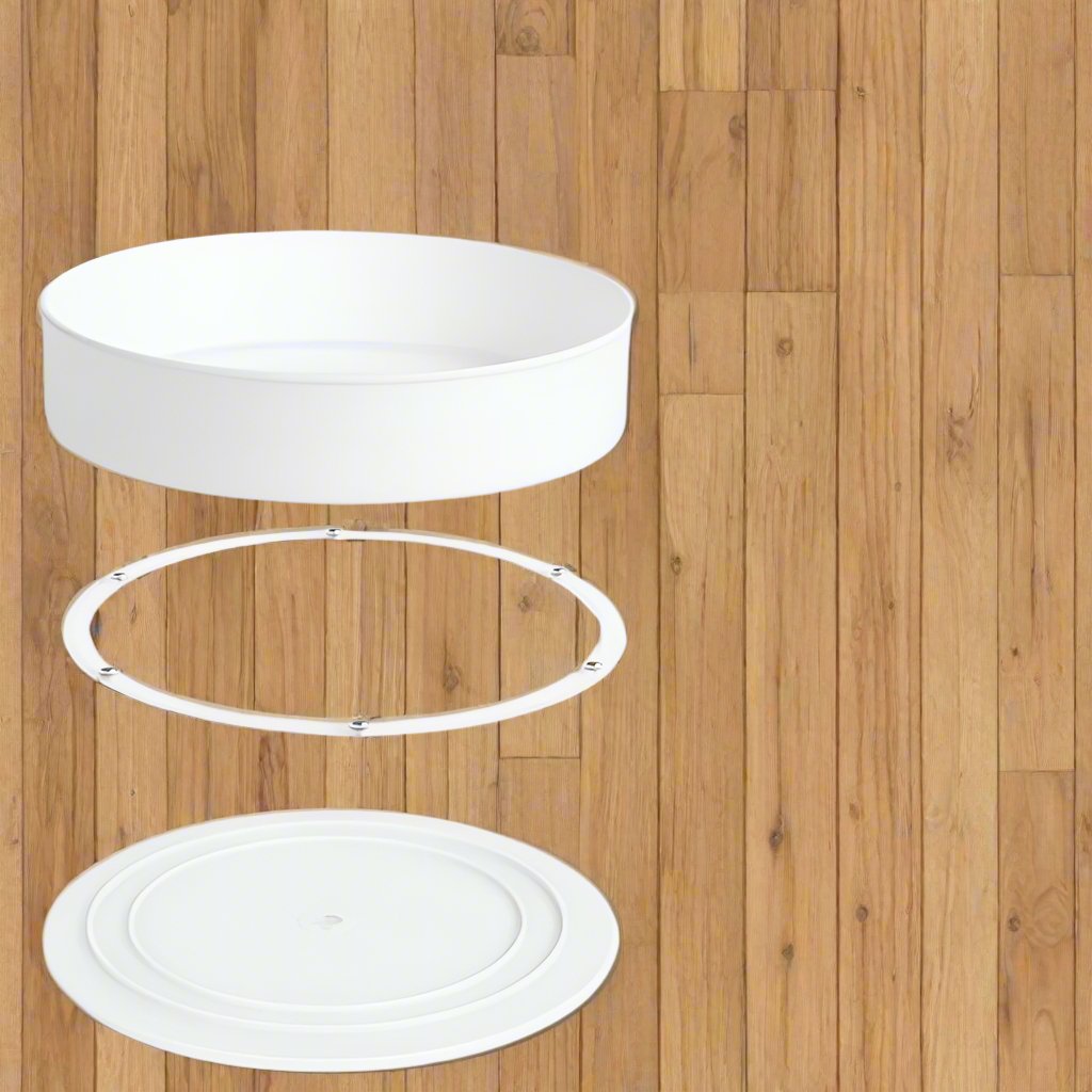 Plateau rond - RotatingCabinetOrganizer™ - Blanc - House Tools Store