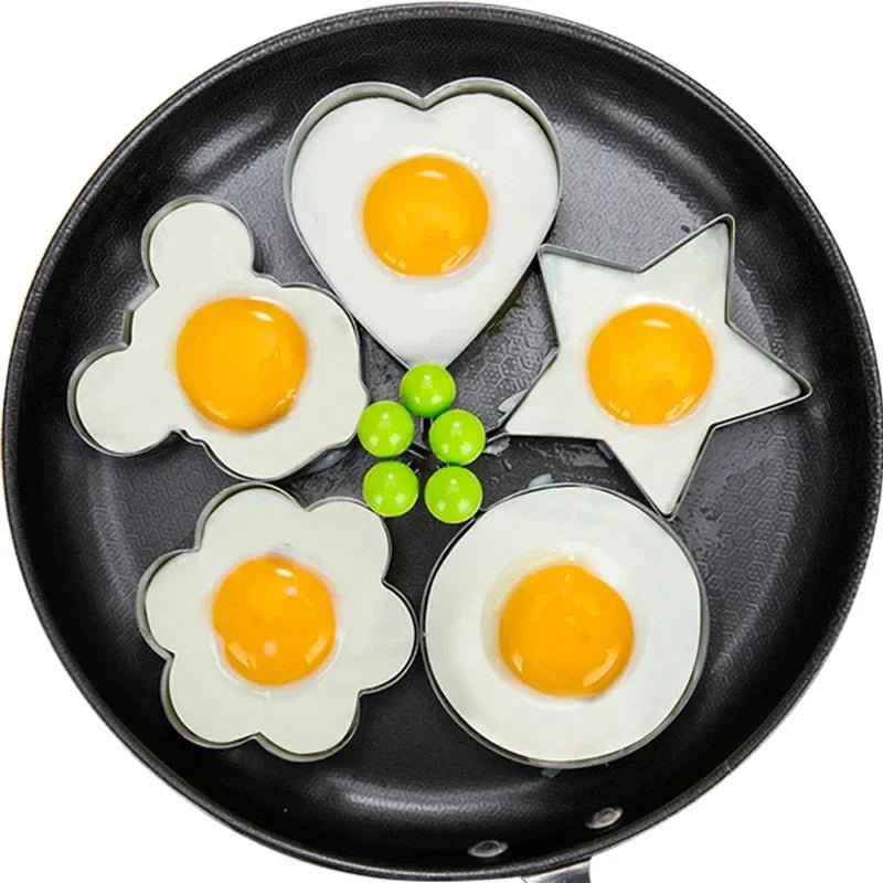Moule à Omelette en acier inoxydable, ustensile de cuisine, forme de crêpes, œufs frits, 5 modèles - House Tools Store