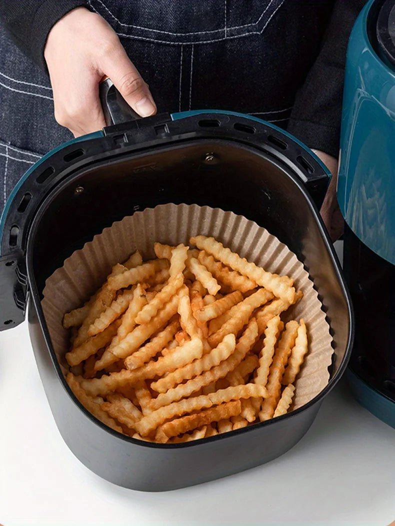 Friteuse à air doublée de papier antiadhésif, four à micro - ondes, facile à nettoyer et à séparer, cuisson plus saine, 50 paquets - House Tools Store
