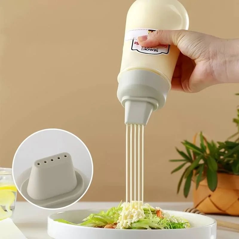 Bouteille à presser anti - fuite pour condiments, contenant pour salade, ketchup, confiture de miel, accessoire de cuisine, 1/2/3 pièces - House Tools Store
