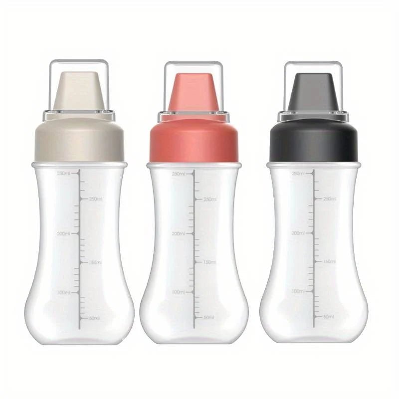 Bouteille à presser anti - fuite pour condiments, contenant pour salade, ketchup, confiture de miel, accessoire de cuisine, 1/2/3 pièces - House Tools Store