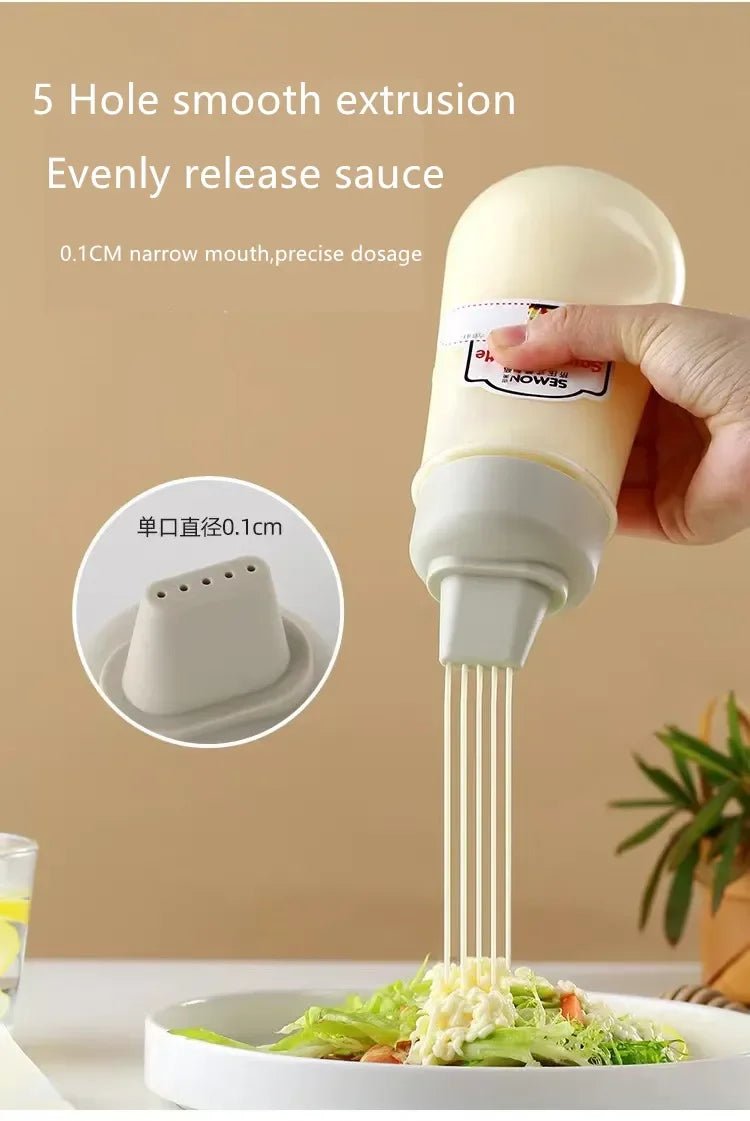 Bouteille à presser anti - fuite pour condiments, contenant pour salade, ketchup, confiture de miel, accessoire de cuisine, 1/2/3 pièces - House Tools Store