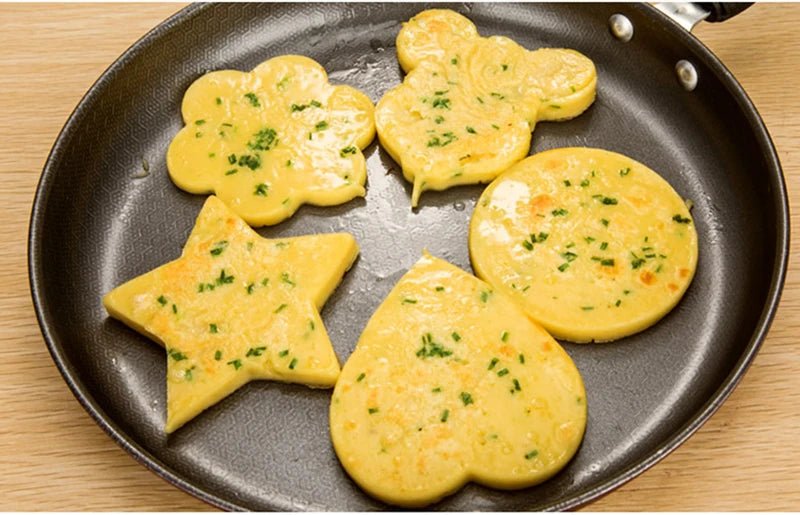 Moule à Omelette en acier inoxydable, ustensile de cuisine, forme de crêpes, œufs frits, 5 modèles - House Tools Store