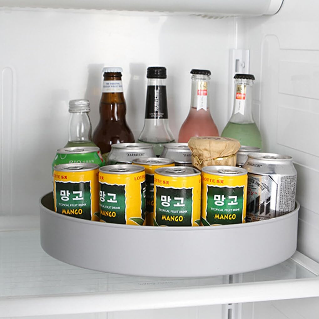 Plateau rond - RotatingCabinetOrganizer™ - Gris - House Tools Store