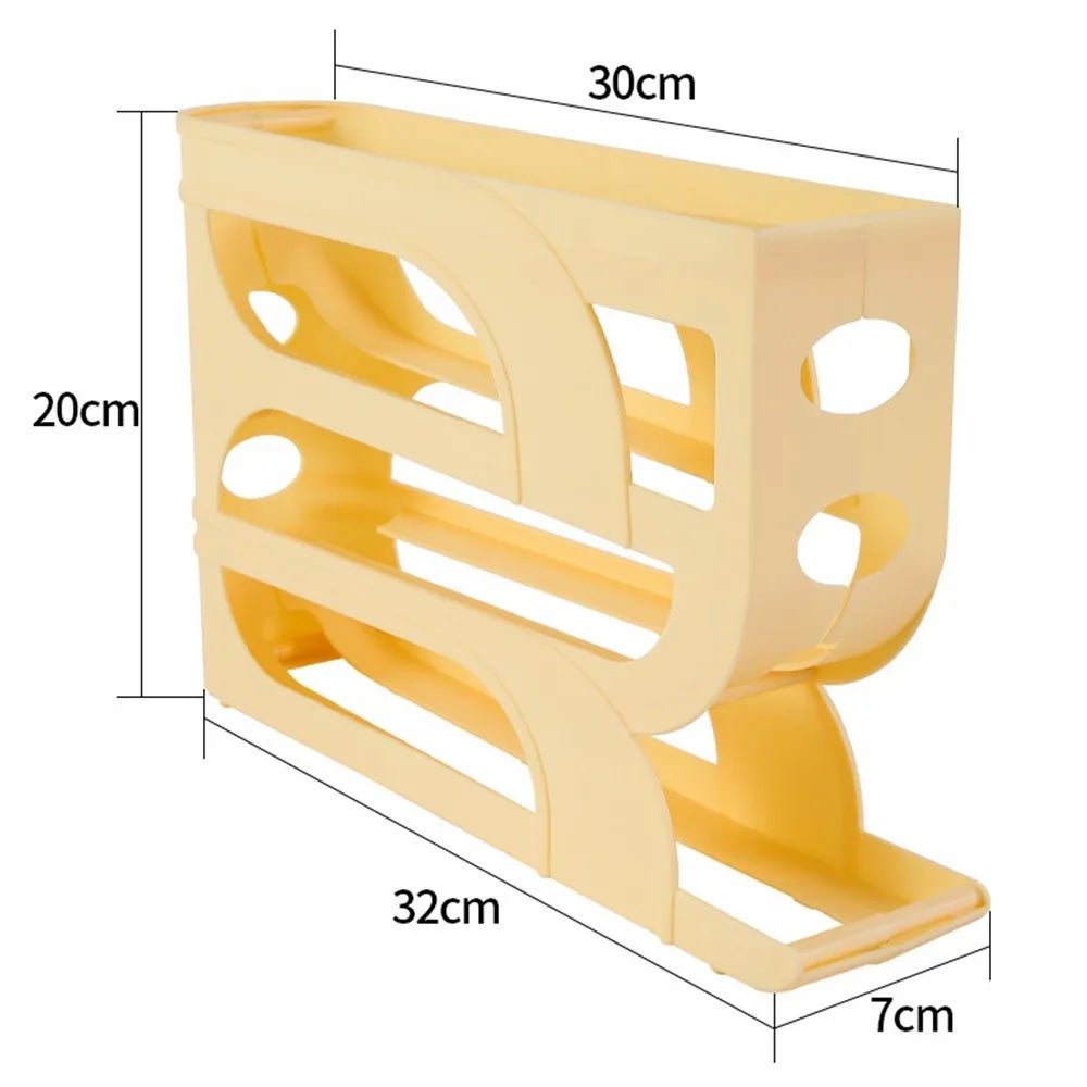 Rouleau à œufs automatique de grande capacité, distributeur d'oeufs, 3 couches, 4 couches, organisateur René dédié à la cuisine domestique, gain de place T1 - House Tools Store