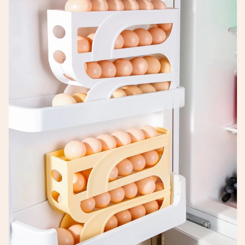 Rouleau à œufs automatique de grande capacité, distributeur d'oeufs, 3 couches, 4 couches, organisateur René dédié à la cuisine domestique, gain de place T1 - House Tools Store