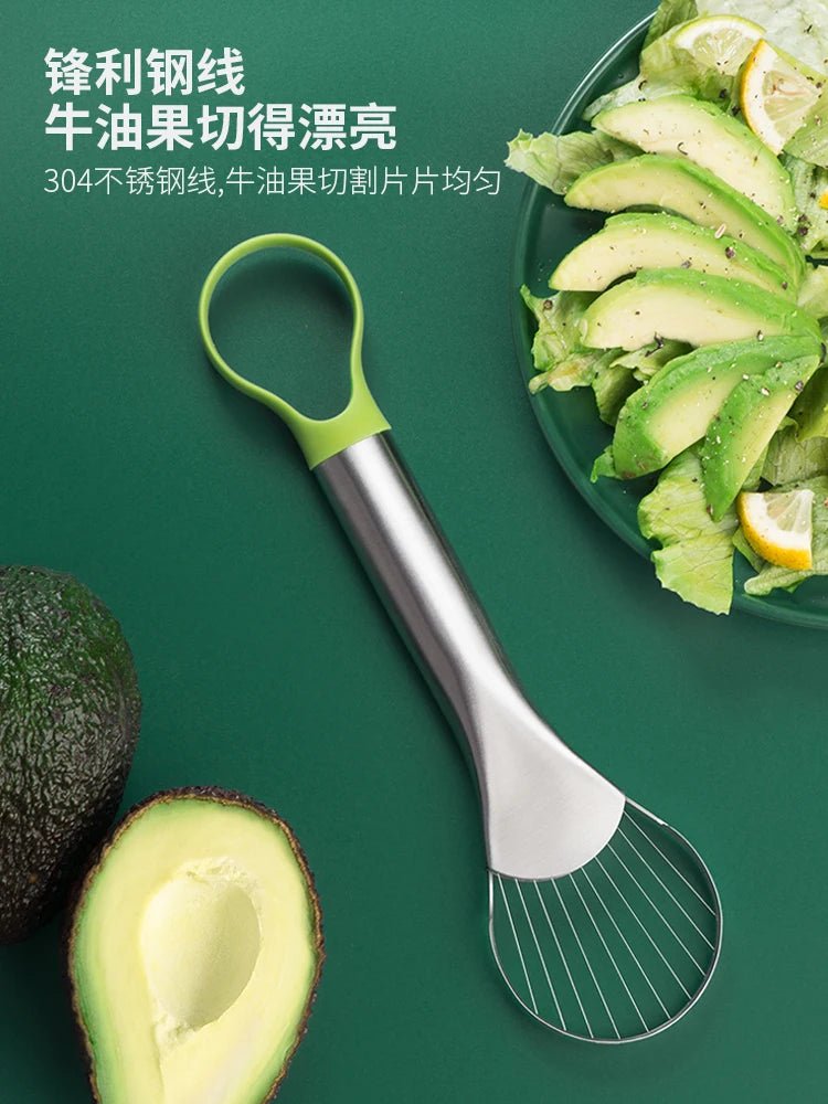 Coupe - fruits en acier inoxydable, couteau à avocat, gadgets de cuisine, artefact de coupe, tranches de fruits du dragon, tout pour la cuisine et la maison - House Tools Store