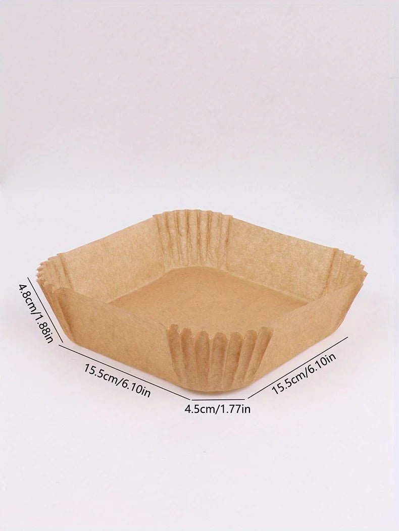 Friteuse à air doublée de papier antiadhésif, four à micro - ondes, facile à nettoyer et à séparer, cuisson plus saine, 50 paquets - House Tools Store