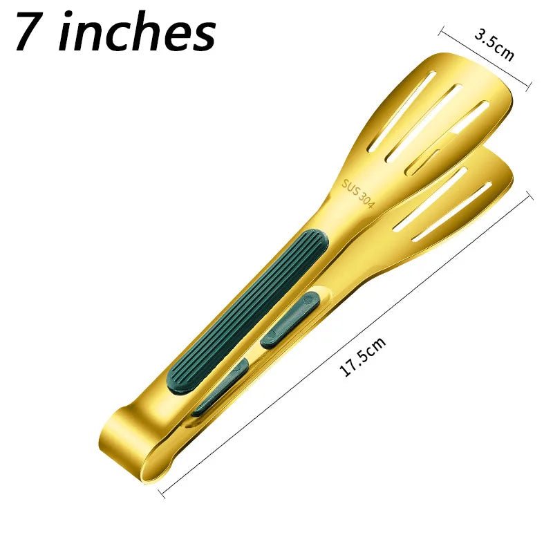 Pinces de cuisine coordonnantes en acier inoxydable 304, 7, 9, 12 pouces, accessoires de cuisine, gril, barbecue, salade - House Tools Store