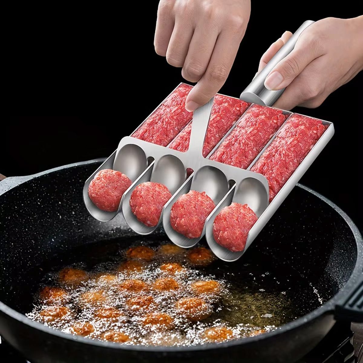 Machine manuelle en acier inoxidable 304, donne des boulettes de viande, rapidement et sans effort. - House Tools Store